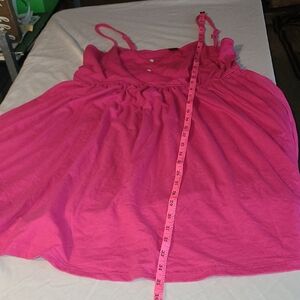SHEIN Hot Pink Buttoned Top